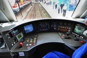 interior of a train cabin