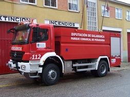 fire truck in service