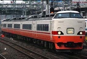 modern train of the japanese railway