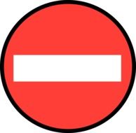 red road sign stop