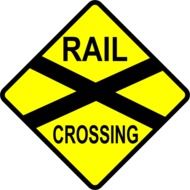 Clipart of railway crossings sign