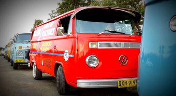 traveling in a red car