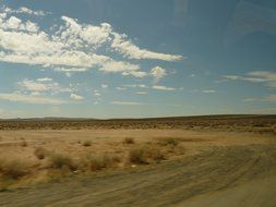 sandy road in a desert in utah