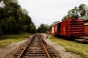 picture of the trains on a railway