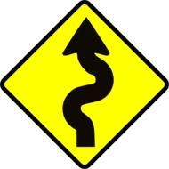 yellow signpost drawing