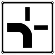 turn left traffic sign