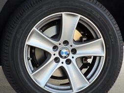 wheel of the luxury car