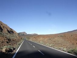 road just away tenerife