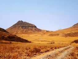 road in the desert in namibia