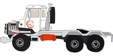 tractor trailer drawing