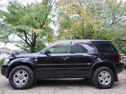 Black Ford escape car