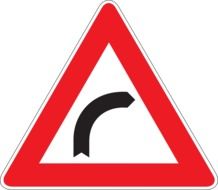 turn right road sign