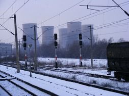 snow-covered railway