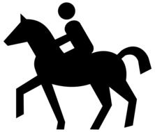 horse rider silhouette