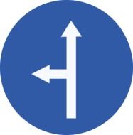 direction road sign with arrows