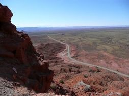 endless road in the desert