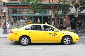 yellow taxi in Seattle