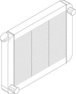 vehicle radiator, illustration