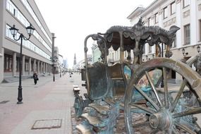 Picture of sculpture on an arbat street