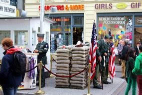 military on the street of berlin