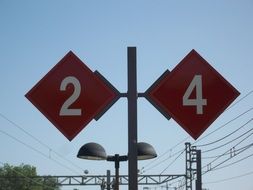 road signs on a pillar in spain