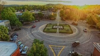 town square