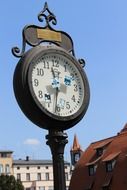 street clock in bydgoszcz