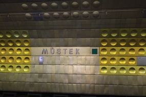 Interior of a Czech metro station