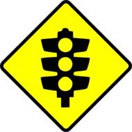 picture of yellow traffic sign