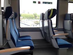 interior of a empty train