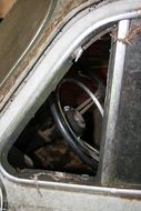 old rust car