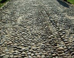 paved street from middle ages