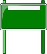 high way road sign drawing