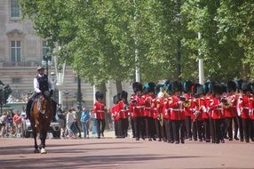 royal parade on a street in London, England