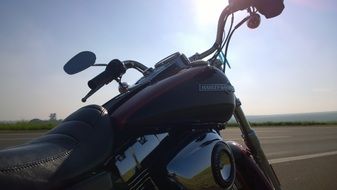 Motorcycle in trip