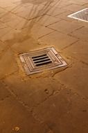 sewer hatch on the road