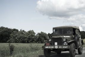 Military American jeep