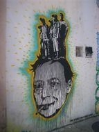 Unusual graffiti on the streets of Oaxaca