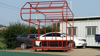 Rv frame near cars