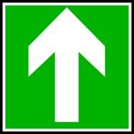 arrow up green signs drawing