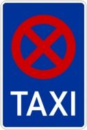 taxi sign prohibition