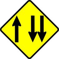 traffic lane sign