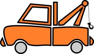 Orange vehicle picture