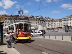 tram on lisbona street