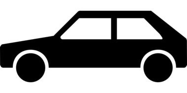 clipart of black car sign