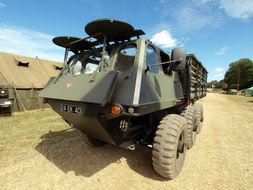 army truck on a sunny day