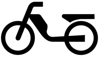 traffic sign for mopeds