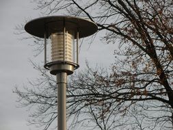 steel street lamp