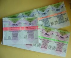 three tickets for travel