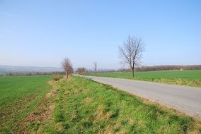 empty countryside road